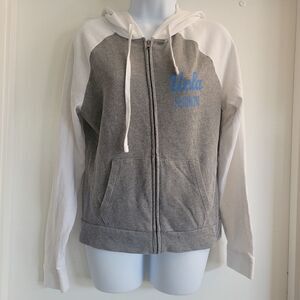 Pink Victoria's Secret with 5th and ocean UCLA hooded jacket